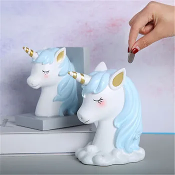 European Style Unicorn Head Portraits Resin Money Box Personality Living Room TV Bench Decoration Children Holiday Gift X2019
European Style Unicorn Head Portraits Resin Money Box Personality Living Room TV Bench Decoration Children Holiday Gift X2019