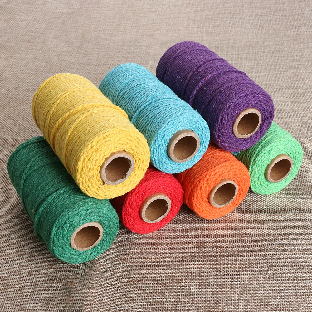 100 Meters/Roll 2mm*100 m Bakers Twine String Cotton Cords Rope for Handmade Christmas Gift Packing Craft Projects Home Decor
100 Meters/Roll 2mm*100 m Bakers Twine String Cotton Cords Rope for Handmade Christmas Gift Packing Craft Projects Home Decor