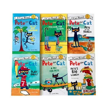 6pcs/set Books First I Can Read Pete the Cat Kids Classic Story Books Children Early Educaction English Short Stories Reading
6pcs/set Books First I Can Read Pete the Cat Kids Classic Story Books Children Early Educaction English Short Stories Reading