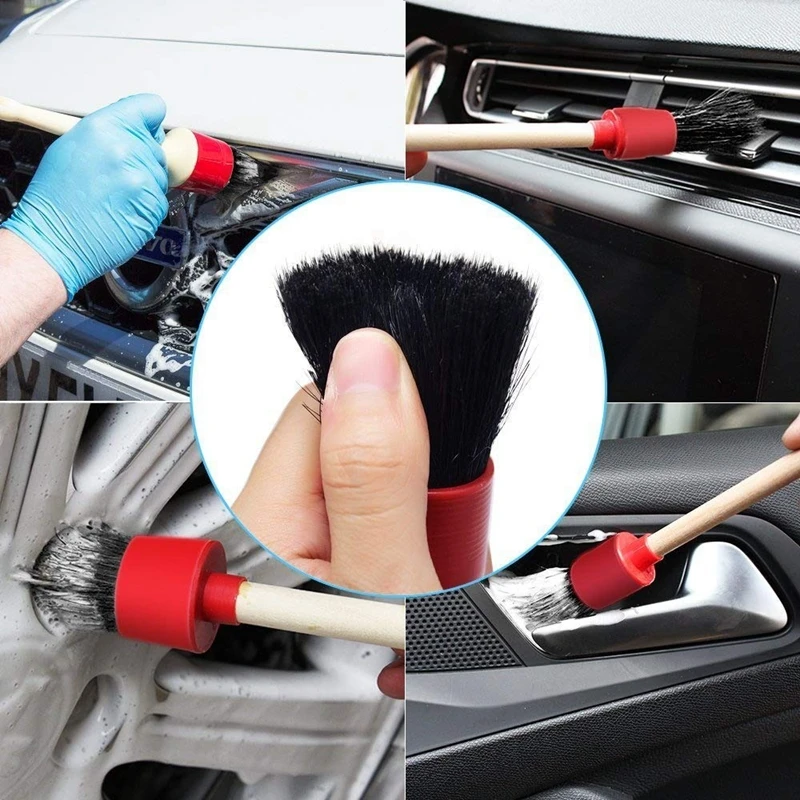 11 Pieces Auto Detailing Brush Set Including 6 Pcs Natural Boar Hair Detail Brush 3 Pcs Wire Brush 1 Pcs Wash Cloth and 1 Pcs
11 Pieces Auto Detailing Brush Set Including 6 Pcs Natural Boar Hair Detail Brush 3 Pcs Wire Brush 1 Pcs Wash Cloth and 1 Pcs