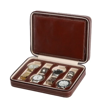8 Grids PU Leather Watch Box Storage Showing Watches Display Storage Box Case Tray Zippere Travel Jewelry Watch Collector Case
8 Grids PU Leather Watch Box Storage Showing Watches Display Storage Box Case Tray Zippere Travel Jewelry Watch Collector Case