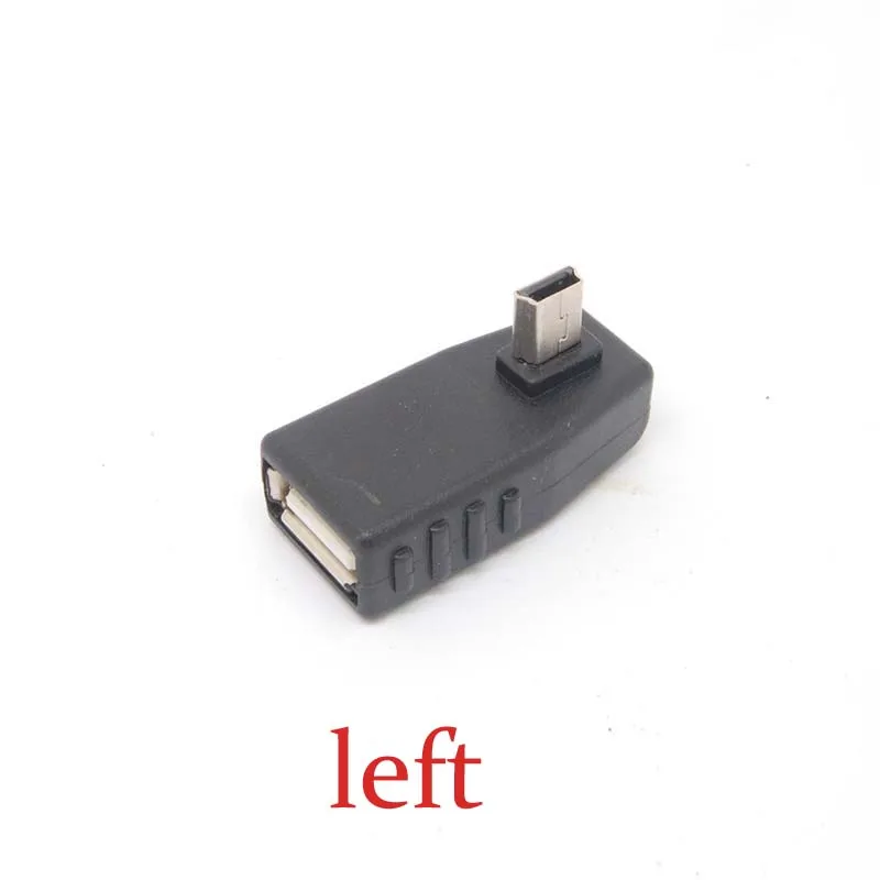 90 Degree left angle A Female to 5-pin B Male Mini USB OTG Host adapter USB2.0 NEW
90 Degree left angle A Female to 5-pin B Male Mini USB OTG Host adapter USB2.0 NEW
