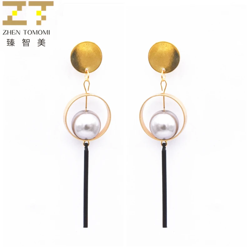 Hot Selling Exaggeration Simulated pearl Earrings Statement Wholesale Geometric Circle Long Drop Earrings For Women Jewelry 2017
Hot Selling Exaggeration Simulated pearl Earrings Statement Wholesale Geometric Circle Long Drop Earrings For Women Jewelry 2017