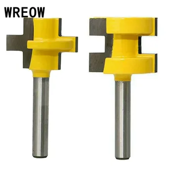 2pcc/set 1/4 Inch Shank Milling Cutter Kit 3 Teeth T-type Tongue Groove Router Bit Woodworking Wood Tenon Cutteing Tool
2pcc/set 1/4 Inch Shank Milling Cutter Kit 3 Teeth T-type Tongue Groove Router Bit Woodworking Wood Tenon Cutteing Tool