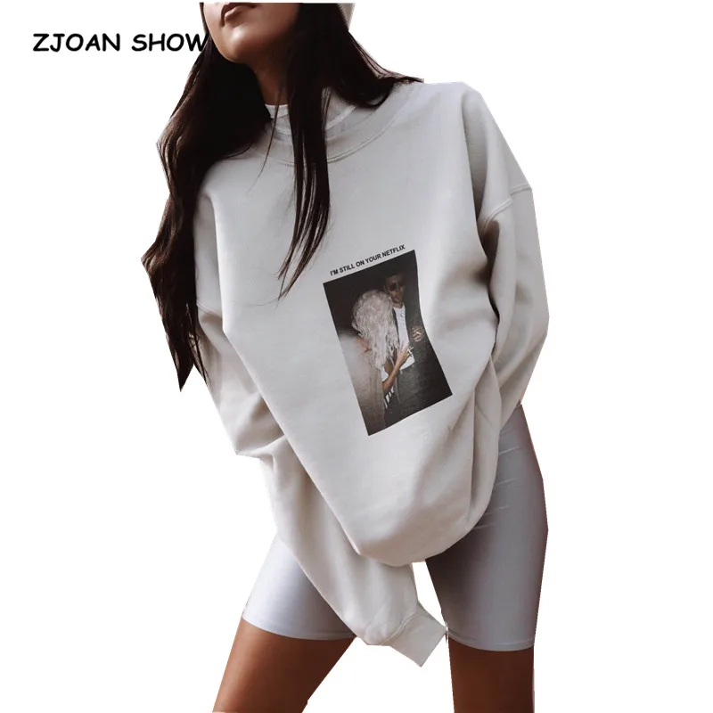 2019 New Women Harajuku Character Beauty Print Sweatshirts Beige Vintage O neck Long Sleeve Sweats Loose Short Jumper Sweats
2019 New Women Harajuku Character Beauty Print Sweatshirts Beige Vintage O neck Long Sleeve Sweats Loose Short Jumper Sweats