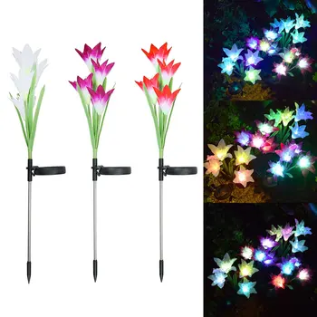 xmas Lily Flower Solar Colorful LED Light Garden Lawn Patio Yard Decorative Lamp navidading bachelorette party xmas elk decor
xmas Lily Flower Solar Colorful LED Light Garden Lawn Patio Yard Decorative Lamp navidading bachelorette party xmas elk decor