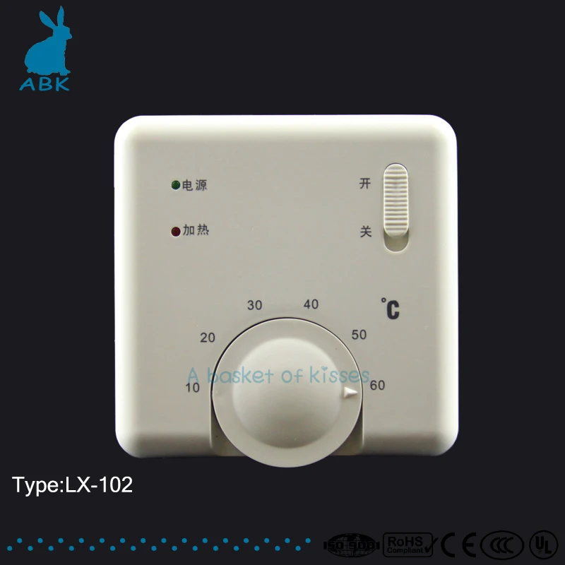 LX102 Plug type mechanical temperature controller floor heating Heating wire Heating cable Temperature controller
LX102 Plug type mechanical temperature controller floor heating Heating wire Heating cable Temperature controller