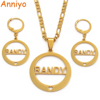 Anniyo RANDY Pendant Necklaces and Earrings set for Women Stainless Steel Jewelry Gifts #034321
Anniyo RANDY Pendant Necklaces and Earrings set for Women Stainless Steel Jewelry Gifts #034321