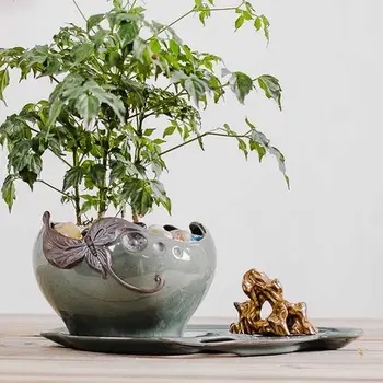 Creative personality indoor desktop bonsai with tray green plant Art flower pot European Ceramic flower pots Spot wholesale
Creative personality indoor desktop bonsai with tray green plant Art flower pot European Ceramic flower pots Spot wholesale