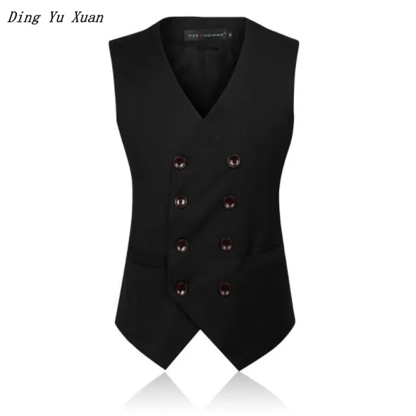 Spring Men Gentlemen Slim Fit Suit Vest Double Breasted Business Formal Vest Waistcoat Mens Plus Size Male Sleeveless Jacket 6XL
Spring Men Gentlemen Slim Fit Suit Vest Double Breasted Business Formal Vest Waistcoat Mens Plus Size Male Sleeveless Jacket 6XL