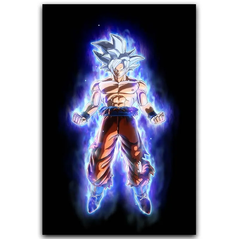 Dargon Ball Super Ultra Instinct Goku Japan Anime Art Silk Poster 12x18 24x36