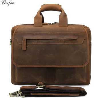 Genuine Cow Leather Man Briefcase 15" Vintage Crazy Horse Leather Laptop Tote Bag Business handbag Large Capacity Messenger Bag
Genuine Cow Leather Man Briefcase 15" Vintage Crazy Horse Leather Laptop Tote Bag Business handbag Large Capacity Messenger Bag