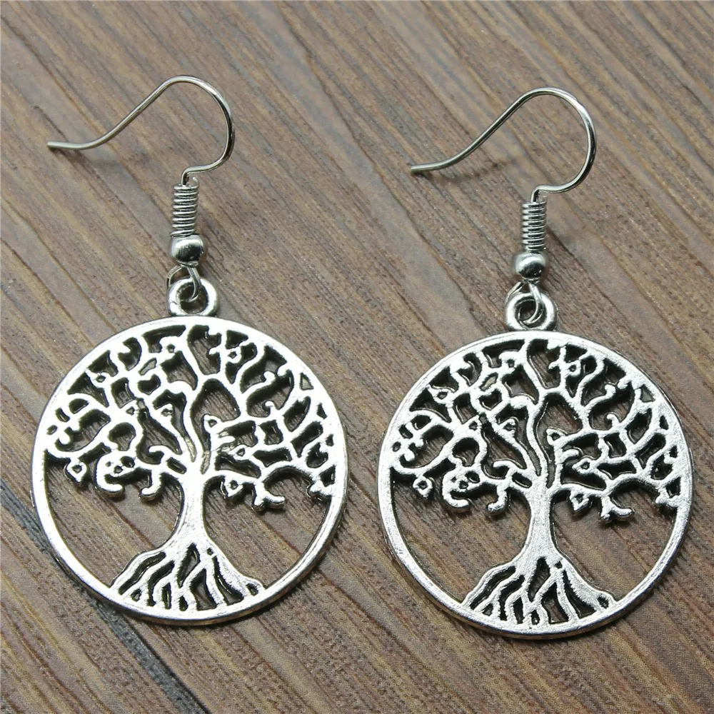 25x25mm Tree Of Life Charm Drop Earring For Women Dropshipping Fashion Vintage Dangle Earring
25x25mm Tree Of Life Charm Drop Earring For Women Dropshipping Fashion Vintage Dangle Earring