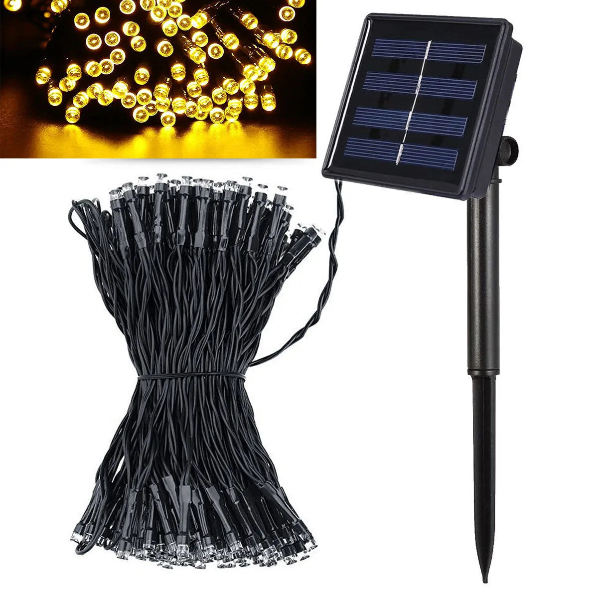 Jiawen Waterproof IP65 10M 100leds Solar Powered LED String lights for Garden,Yard,Home, and Holiday Decorations string lights
Jiawen Waterproof IP65 10M 100leds Solar Powered LED String lights for Garden,Yard,Home, and Holiday Decorations string lights