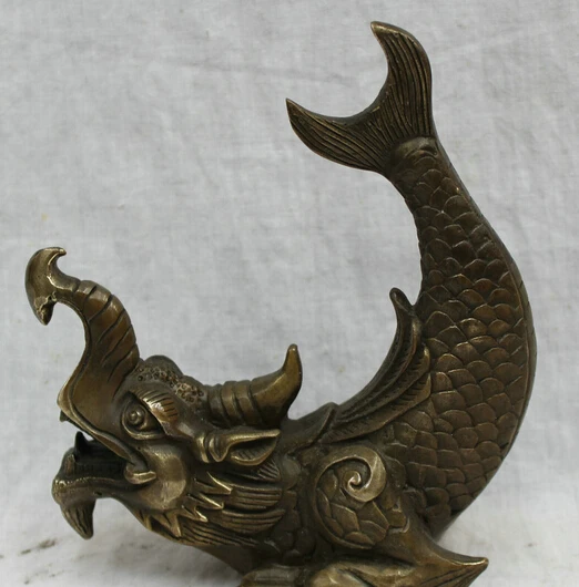 JP S0608 8" China Bronze Animals FengShui Wealth Dragon Fish Unicorn Head Statue Set B0403
JP S0608 8" China Bronze Animals FengShui Wealth Dragon Fish Unicorn Head Statue Set B0403