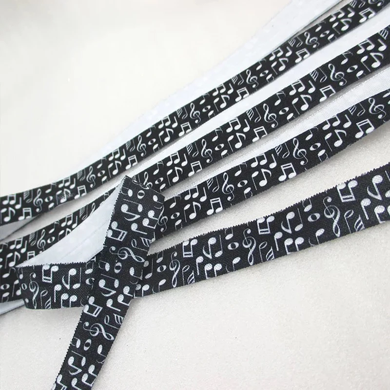 50yards 5/8" 16mm Music Printed Folded over elastic FOE for Headwear Hairband Decoration DIY Sewing Crafts
50yards 5/8" 16mm Music Printed Folded over elastic FOE for Headwear Hairband Decoration DIY Sewing Crafts