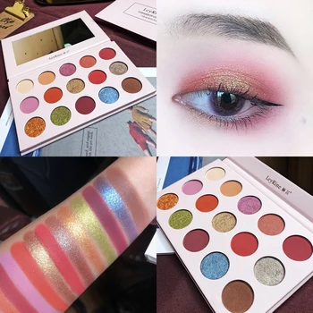 Eyeshadow Palette 15 Color Make up Pallete Charming Pigmented Eye Shadow Powder Pallete Shimmer Matte Glitter Eyeshadow Cosmetic
Eyeshadow Palette 15 Color Make up Pallete Charming Pigmented Eye Shadow Powder Pallete Shimmer Matte Glitter Eyeshadow Cosmetic