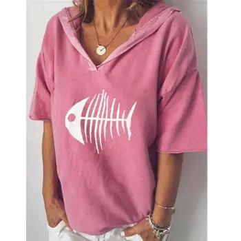 2019 Women Summer Hooded Pullover Tops Fashion Ladies Summer Comfort Casual Loose Blouse Tops Shirt Women Clothes
2019 Women Summer Hooded Pullover Tops Fashion Ladies Summer Comfort Casual Loose Blouse Tops Shirt Women Clothes