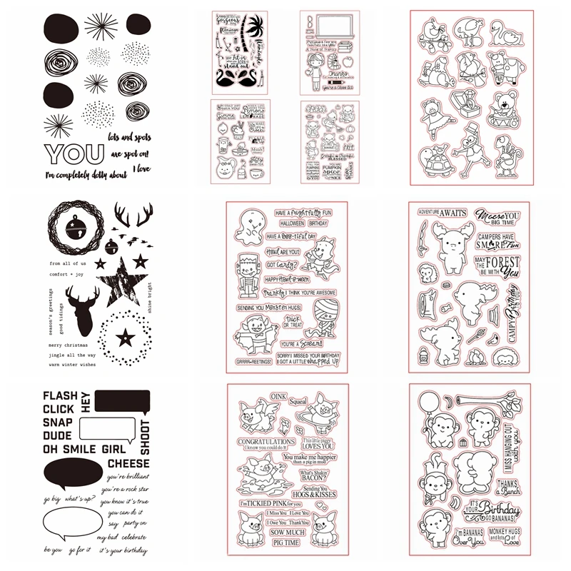 Mixed 4x6inch Transparent Clear Silicone Stamp/For DIY Scrapbooking/Photo Album Decorative Card Making Clear Stamp 2018 New
Mixed 4x6inch Transparent Clear Silicone Stamp/For DIY Scrapbooking/Photo Album Decorative Card Making Clear Stamp 2018 New
