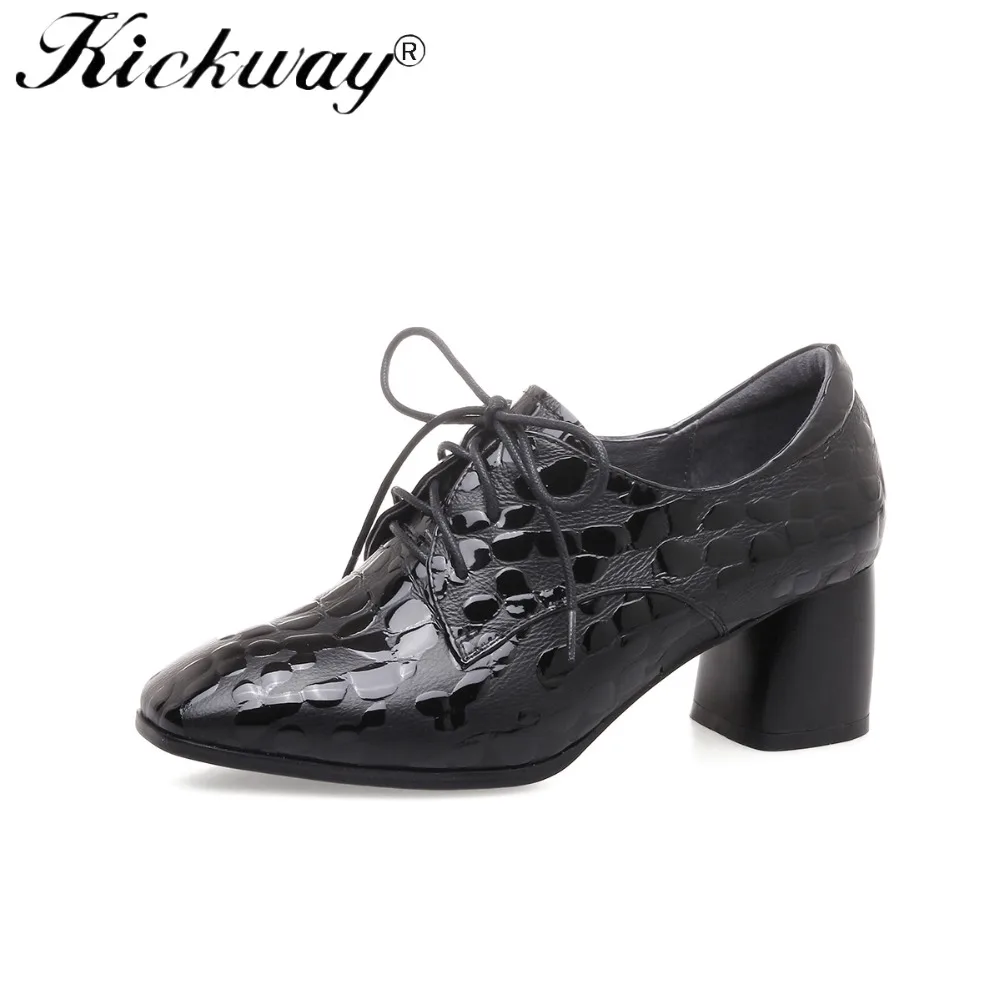 Kickway Women's High Heels Shoes Women Genuine Leather Women Pumps Thick High Heels Sexy Party High Heel Shoes Pump Plus Size 42
Kickway Women's High Heels Shoes Women Genuine Leather Women Pumps Thick High Heels Sexy Party High Heel Shoes Pump Plus Size 42