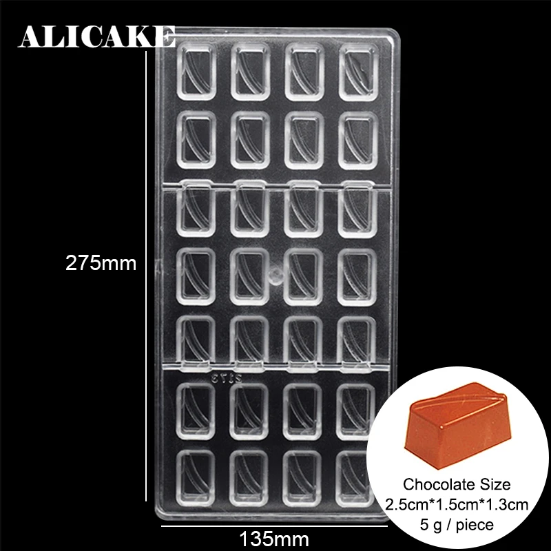 3D Chocolate Bars Molds Candy Dessert Form Polycarbonate Baking Pastry Tools for Baker Decorating Cake Bakeware Mould 28 Holes
3D Chocolate Bars Molds Candy Dessert Form Polycarbonate Baking Pastry Tools for Baker Decorating Cake Bakeware Mould 28 Holes