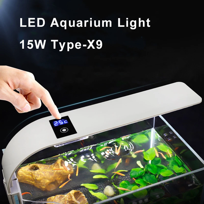 15W Aquarium LED Lighting Ultra-thin Fish Tank Light Lamp Digital Display Aquatic Plant Lighting Waterproof Clip-on Lamp X9
15W Aquarium LED Lighting Ultra-thin Fish Tank Light Lamp Digital Display Aquatic Plant Lighting Waterproof Clip-on Lamp X9