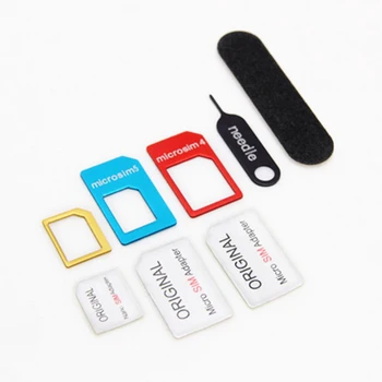 New Arrival! 1 set 5 in 1 Nano Sim Card Adapters + Regular & Micro Sim + Standard SIM Card & Tools for iPhone 4 4s 5 5c 5s 6 6s
New Arrival! 1 set 5 in 1 Nano Sim Card Adapters + Regular & Micro Sim + Standard SIM Card & Tools for iPhone 4 4s 5 5c 5s 6 6s