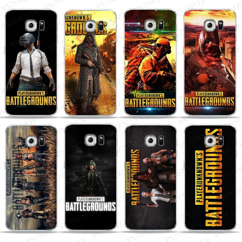 PUNQZY Soft TPU Phone Case For SamSung Galaxy S6 S7 Edge S8 PLUS Hot Sell Well Cute Playerunknown's Battlegrounds | Мобильные