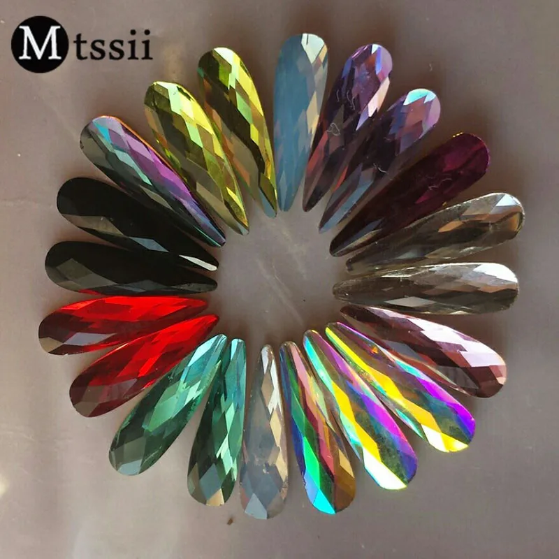 Mtssii 20Pc/Pack Nail Art Rhinestones Nail Decoration Colorful Flat Elongated Teardrop Rectangle Glass Stones DIY Manicure Decor
Mtssii 20Pc/Pack Nail Art Rhinestones Nail Decoration Colorful Flat Elongated Teardrop Rectangle Glass Stones DIY Manicure Decor