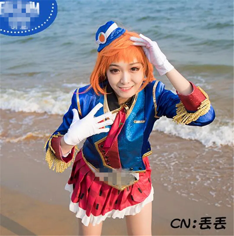 Japanese Anime Lovelive Sunshine Aqours Happy Party Train Takami Chika Cosplay Costume Beautiful Girl Dress
Japanese Anime Lovelive Sunshine Aqours Happy Party Train Takami Chika Cosplay Costume Beautiful Girl Dress