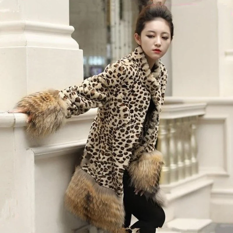 2016 Autumn Winter Stand Collar Leopard Faux Fur Women Imitation Fur Coat Medium-Long Faux Fur Jacket Outerwear S-XXXL W698
2016 Autumn Winter Stand Collar Leopard Faux Fur Women Imitation Fur Coat Medium-Long Faux Fur Jacket Outerwear S-XXXL W698