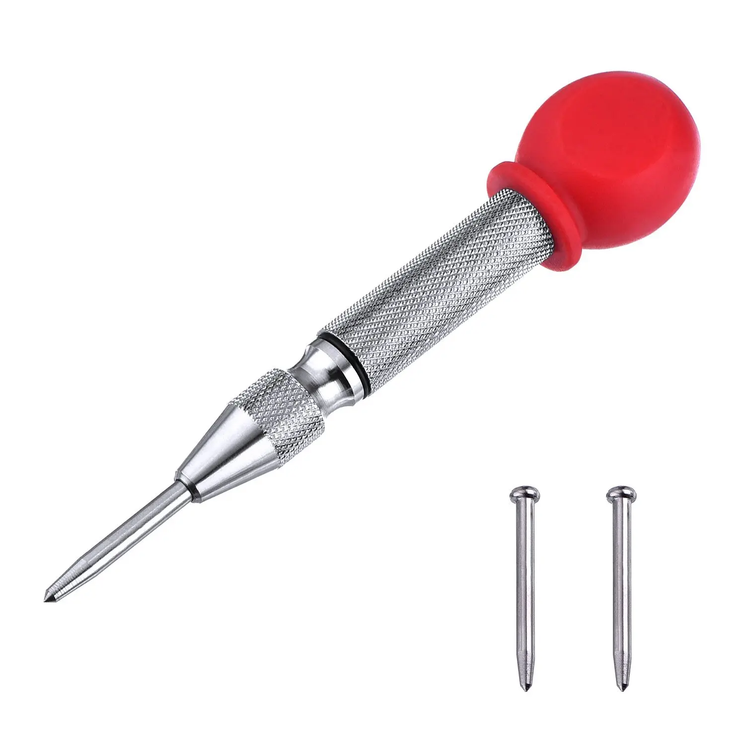 herramienta para romper ventanas con tapa de coj/ín y impacto ajustable dorado 1 punz/ón autom/ático de 5 pulgadas para perforar agujeros en el centro