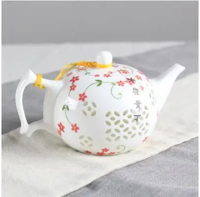 big promotion jingdezhen porcelain exquisite teapot hollow chinese tea ceremony modern art flower tea pot
big promotion jingdezhen porcelain exquisite teapot hollow chinese tea ceremony modern art flower tea pot