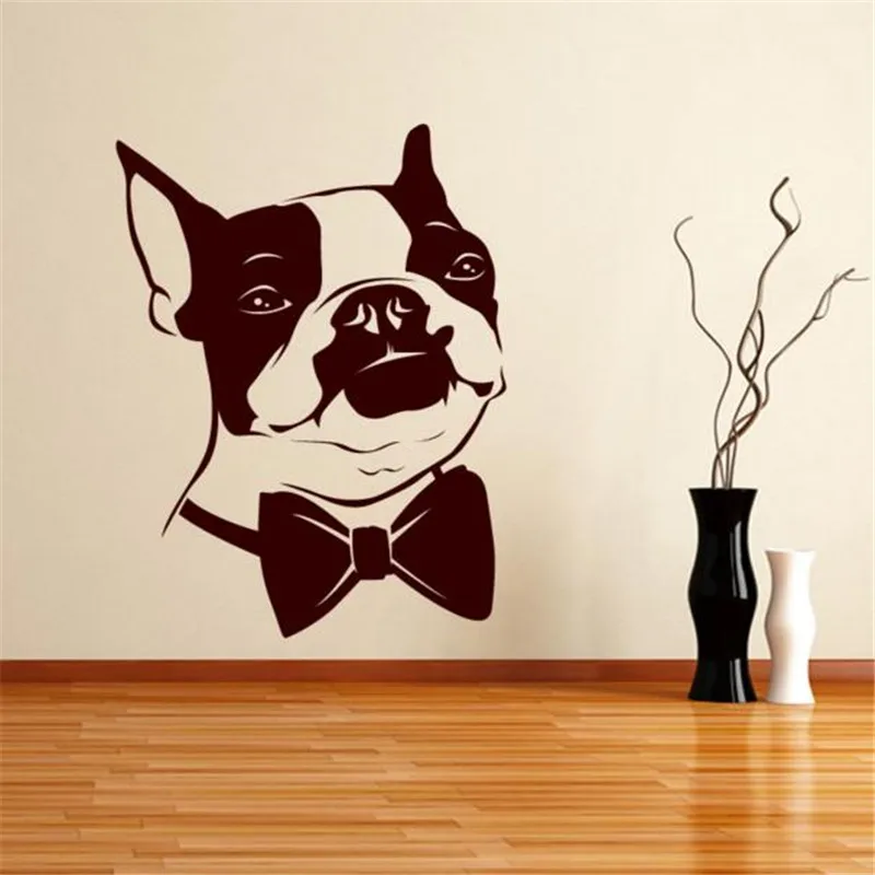 Bow Tie Puppy Wall Sticker Home Decor Kids Room Wall Paper Removable Bedroom Declas Funny Boston Terrier Dog Wall Decals
Bow Tie Puppy Wall Sticker Home Decor Kids Room Wall Paper Removable Bedroom Declas Funny Boston Terrier Dog Wall Decals