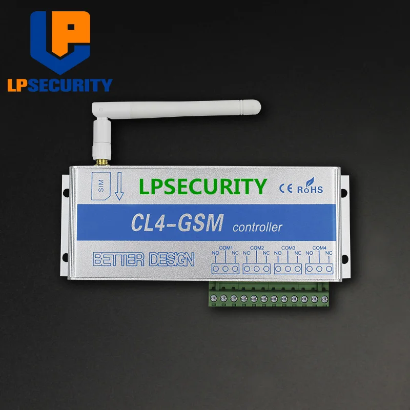 LPSECURITY 4 RELAYS gsm relay sms call remote controller gsm gate opener switch for control home appliance parking systems
LPSECURITY 4 RELAYS gsm relay sms call remote controller gsm gate opener switch for control home appliance parking systems