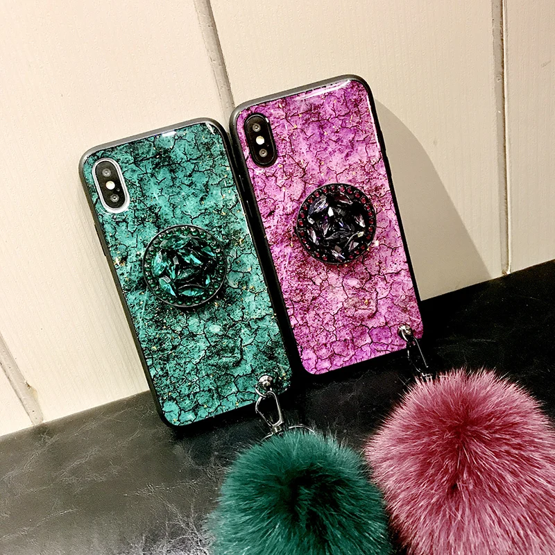 Gold Foil Purple Marble Pattern For iPhone X XR XS Max Case Hand Strap Crystal Stone Phone Case Airbag for iPhone 7 8 6 6S Plus
Gold Foil Purple Marble Pattern For iPhone X XR XS Max Case Hand Strap Crystal Stone Phone Case Airbag for iPhone 7 8 6 6S Plus