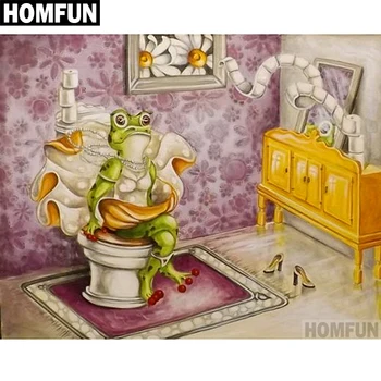 HOMFUN Full Square/Round Drill 5D DIY Diamond Painting "Frog toilet" 3D Embroidery Cross Stitch 5D Home Decor Gift A00618
HOMFUN Full Square/Round Drill 5D DIY Diamond Painting "Frog toilet" 3D Embroidery Cross Stitch 5D Home Decor Gift A00618