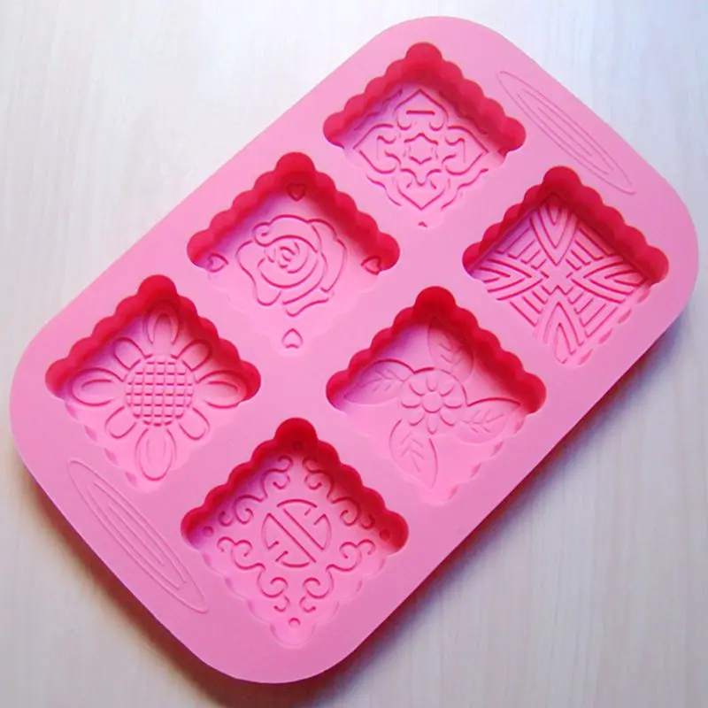 New Style (1pc/lot) Silicone Moon Cake Mold 6 Square Shape Cake Mold Handmade Soap Mold DIY Bakeware
New Style (1pc/lot) Silicone Moon Cake Mold 6 Square Shape Cake Mold Handmade Soap Mold DIY Bakeware