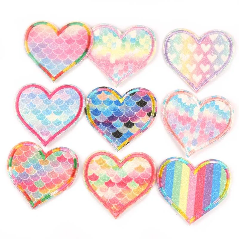 9Pcs 66mm DIY Accessory DIY Scales Pattern Rainbow Heart Patches For Sew On Clothes Applique Embroidery Patch Stickers C2145
9Pcs 66mm DIY Accessory DIY Scales Pattern Rainbow Heart Patches For Sew On Clothes Applique Embroidery Patch Stickers C2145
