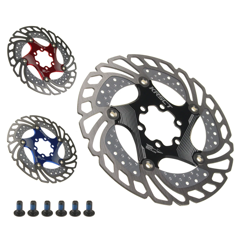 KRSCT Bicycle Disc Brake Rotor Floating 160mm Hydraulic Mechnical Matching 6 Bolts For XC/AM/DH Mountain Bike
KRSCT Bicycle Disc Brake Rotor Floating 160mm Hydraulic Mechnical Matching 6 Bolts For XC/AM/DH Mountain Bike