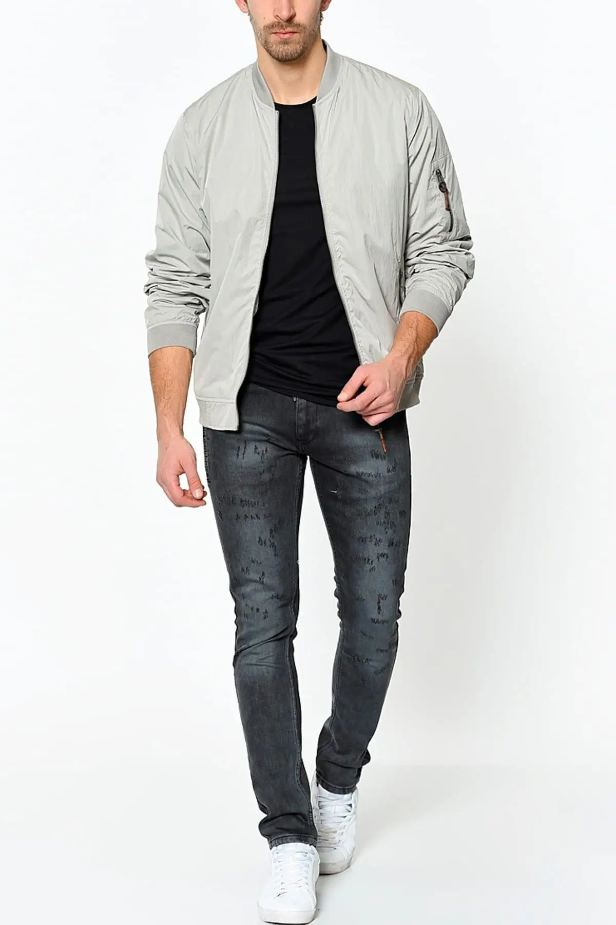 Мужские серые Jeans-P070001P0009 Dewberry | Мужская одежда