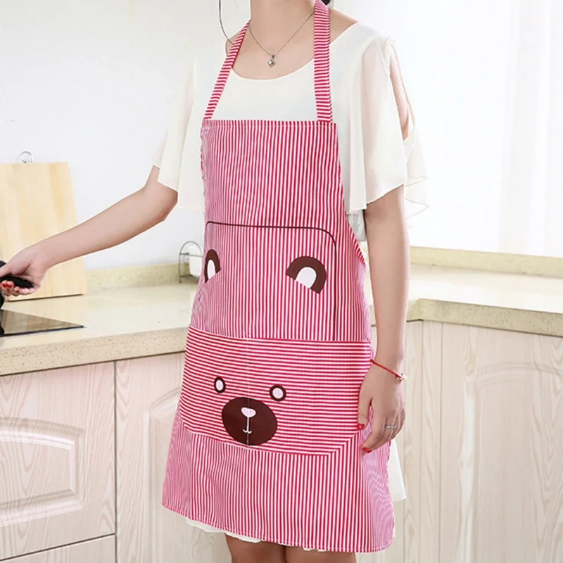Cooking Bib Apron Cute Bear Printed Adjustable Waterproof Kitchen Hanging Neck Apron Barbecue Baking Aprons for Women Men New
Cooking Bib Apron Cute Bear Printed Adjustable Waterproof Kitchen Hanging Neck Apron Barbecue Baking Aprons for Women Men New