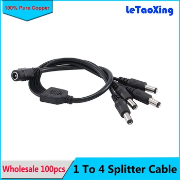 100pcs DC Power Splitter Cable Cord Adapter 1 Female to 4 Male connector Adapter For CCTV Security Camera DVR DHL Free shipping
100pcs DC Power Splitter Cable Cord Adapter 1 Female to 4 Male connector Adapter For CCTV Security Camera DVR DHL Free shipping