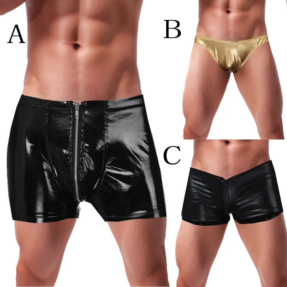 Sexy Underpants for Party and Club Men Seductive Lingerie Artificial Leather Crotch Bodysuit in Three Colour High Quality
Sexy Underpants for Party and Club Men Seductive Lingerie Artificial Leather Crotch Bodysuit in Three Colour High Quality