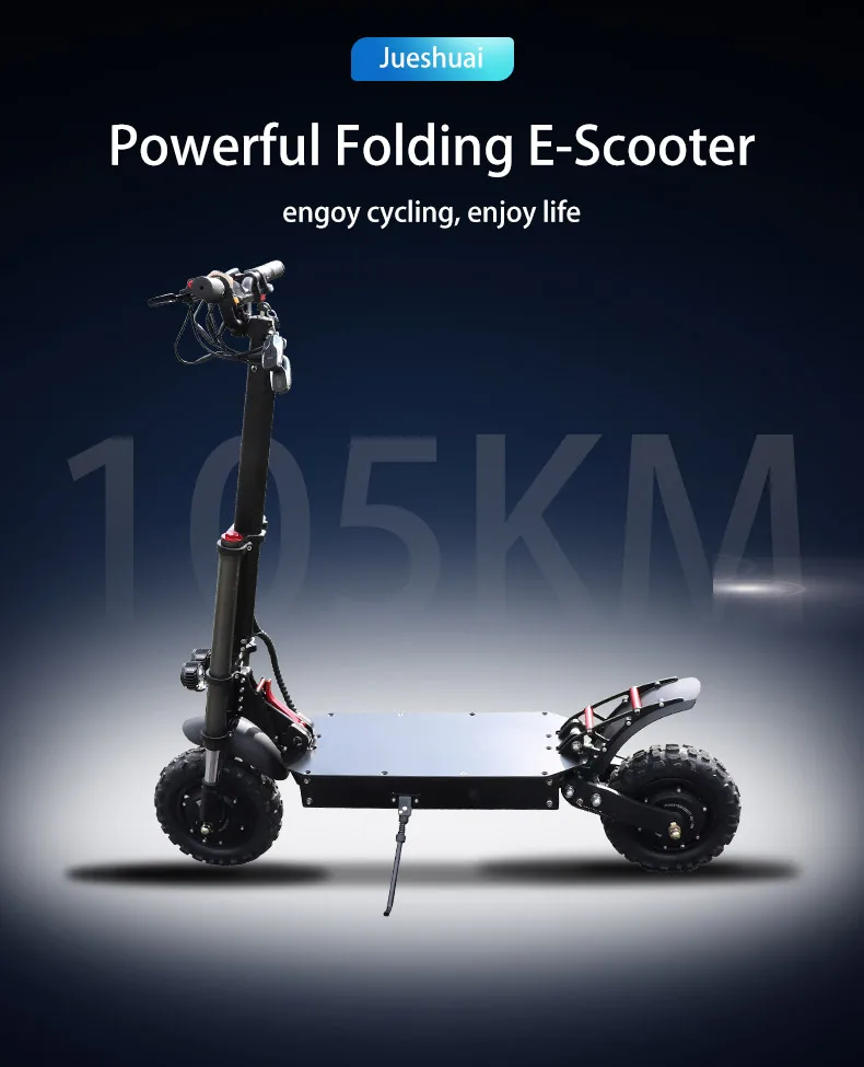 Top 11 inch Off Road Electric Scooter Adult 60V 3200W Strong Powerful New Foldable Electric Bicycle Fold Hoverboad Bike E Scooter 0