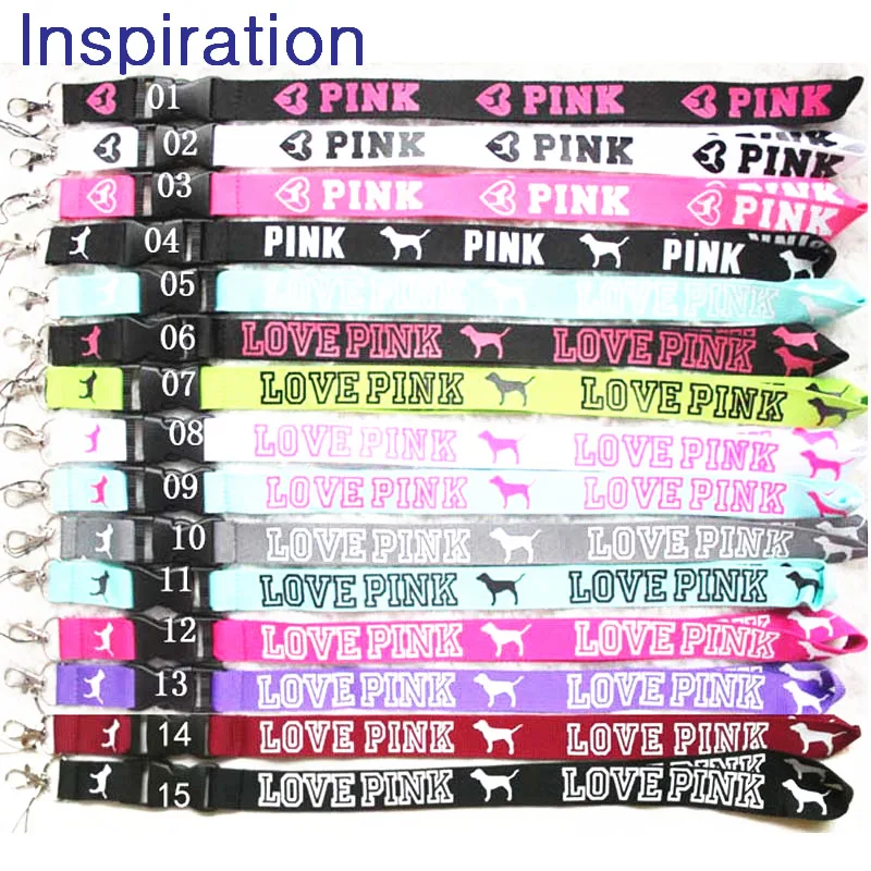 LOVE PINK Neck Strap Lanyard Necklace With Silver Metal Clip Multi Color Key Phone Work ID Card Lanyard Necklace Dropshipping
LOVE PINK Neck Strap Lanyard Necklace With Silver Metal Clip Multi Color Key Phone Work ID Card Lanyard Necklace Dropshipping