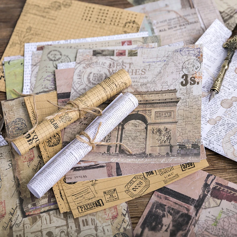 8Sheets/pack Vintage Kraft Paper Adhesive Sticker Scrapbooking Creative DIY Decorative Background Sticker Flake Journal Supplies
8Sheets/pack Vintage Kraft Paper Adhesive Sticker Scrapbooking Creative DIY Decorative Background Sticker Flake Journal Supplies