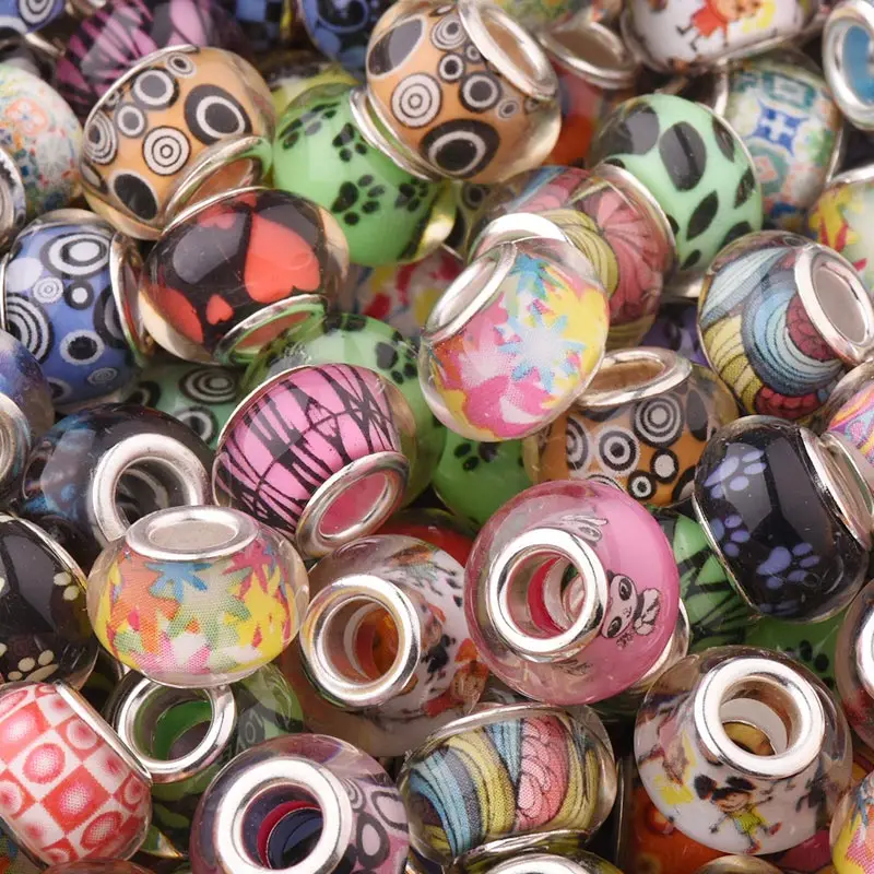 50Pcs/Lot Mix Color Silver Plated Buckle DIY Resin Plastic Bead Charm Loose Big Hole Fits for Pandora European Jewelry Bracelet
50Pcs/Lot Mix Color Silver Plated Buckle DIY Resin Plastic Bead Charm Loose Big Hole Fits for Pandora European Jewelry Bracelet