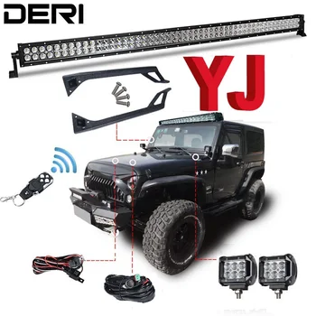 50 inch 288W Offroad LED Work Light Bar kit + Mount + Wireless Remote Controller +Bolts +Isolator For JEEP Wrangler YJ 1987-1995
50 inch 288W Offroad LED Work Light Bar kit + Mount + Wireless Remote Controller +Bolts +Isolator For JEEP Wrangler YJ 1987-1995