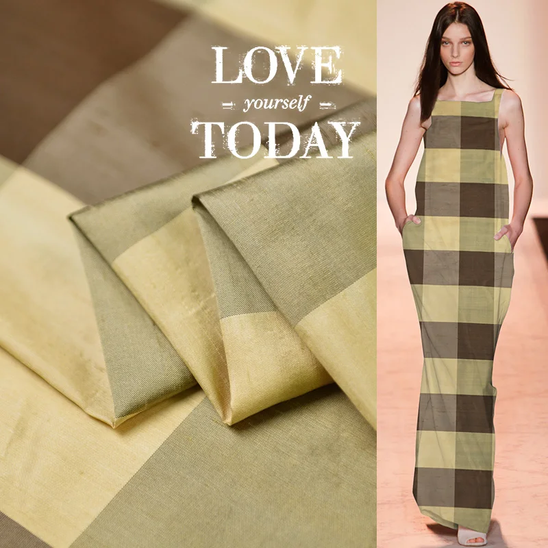 19 Summer New 110cm Wide 19 Momme 100% Silk Dupion Fabric for Women Dress Diy Sewing Plaid Fashion Cloth Free Shipping Sale
19 Summer New 110cm Wide 19 Momme 100% Silk Dupion Fabric for Women Dress Diy Sewing Plaid Fashion Cloth Free Shipping Sale